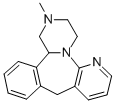 1,2,3,4,10,14b-ヘキサヒドロ-2-メチルピラジノ[2,1-a]ピリド[2,3-c][2]ベンゾアゼピン 化学構造式