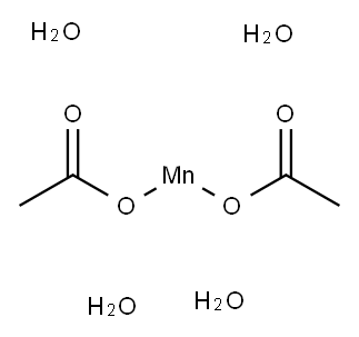 四水合乙酸锰, 6156-78-1, 结构式