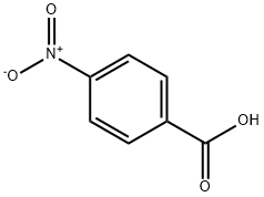 对硝基苯甲酸, 62-23-7, 结构式