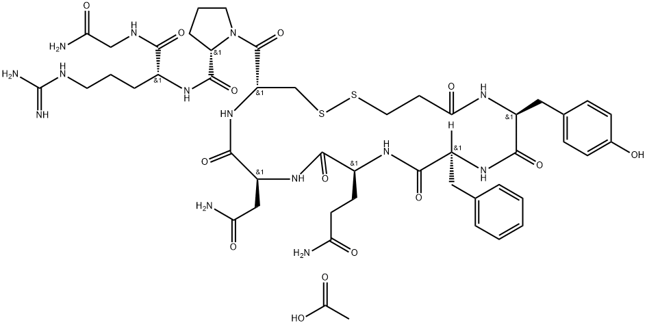 醋酸去氨加压素, 62288-83-9, 结构式