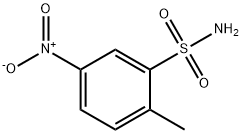 2-メチル-5-ニトロ-1-ベンゼンスルホンアミド 化学構造式