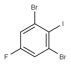 1,3-二溴-5-氟-2-碘苯, 62720-29-0, 结构式