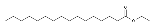 Palmitic acid ethyl ester Structure