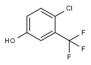 2-氯-5-羟基三氟甲苯, 6294-93-5, 结构式