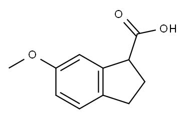 6-METHOXYINDANE-1-CARBOXYLIC ACID Structure