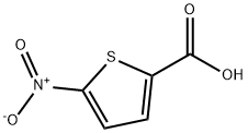 5-ニトロチオフェン-2-カルボン酸 化学構造式
