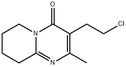 3-(2-クロロエチル)-6,7,8,9-テトラヒドロ-2-メチル-4H-ピリド[1,2-a]ピリミジン-4-オン 化学構造式