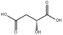 D-(+)-リンゴ酸 化学構造式