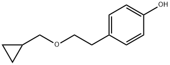 4-[2-(环丙基甲氧基)乙基]苯酚, 63659-16-5, 结构式