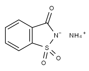 1,2-benzisothiazol-3(2H)-one 1,1-dioxide, ammonium salt Structure