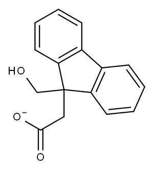 9H-Fluorene-9-methanol acetate, 63839-86-1, 结构式