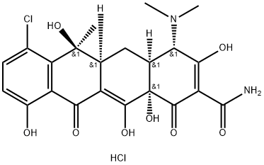 塩酸クロルテトラサイクリン 化学構造式