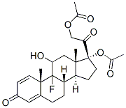 9-Fluoropregna-1,4-diene-11,17,21-triol-3,20-dione17,21-diacetate Structure
