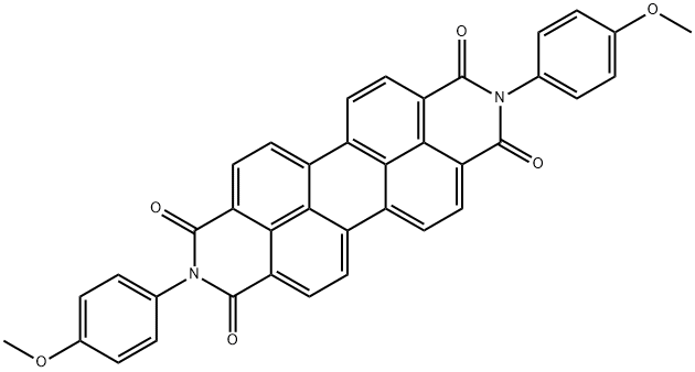 2,9-ビス(4-メトキシフェニル)アントラ[2,1,9-def:6,5,10-d'e'f']ジイソキノリン-1,3,8,10(2H,9H)-テトラオン 化学構造式