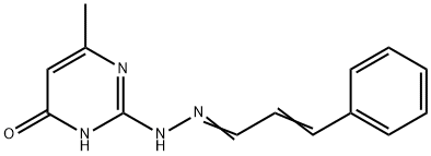 2-(CINNAMYLIDENEHYDRAZINO)-4-HYDROXY-6-METHYLPYRIMIDINE� Structure