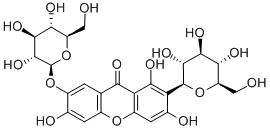 ネオマンギフェリン 化学構造式
