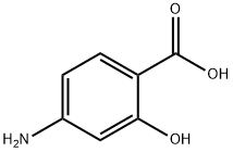 4-氨基水杨酸, 65-49-6, 结构式