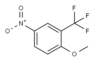 1-メトキシ-4-ニトロ-2-(トリフルオロメチル)ベンゼン 化学構造式