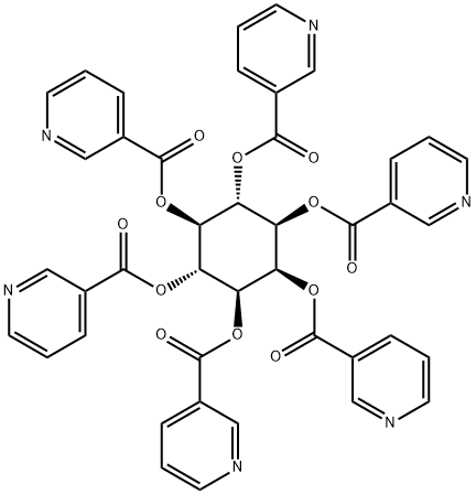 肌醇烟酸酯, 6556-11-2, 结构式