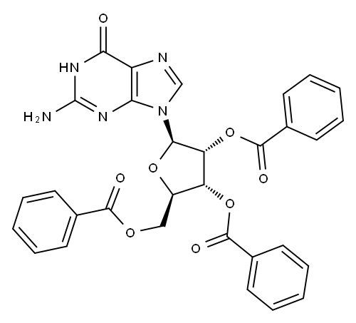guanosine 2',3',5'-tribenzoate Structure