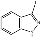 3-ヨード-1H-インダゾール 化学構造式