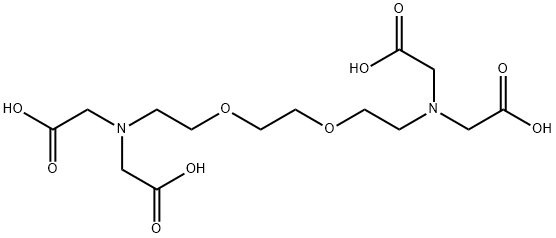 乙二醇双(2-氨基乙基醚)四乙酸, 67-42-5, 结构式