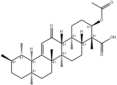 11-羰基-Β-乙酰乳香酸, 67416-61-9, 结构式