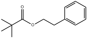2,2-ジメチルプロパン酸2-フェニルエチル 化学構造式
