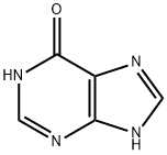次黄嘌呤, 68-94-0, 结构式