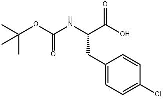 BOC-L-4-氯苯丙氨酸, 68090-88-0, 结构式
