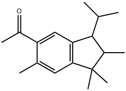 1,1,2,6-テトラメチル-3-イソプロピル-5-アセチルインダン 化学構造式