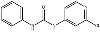 1-(2-クロロ-4-ピリジル)-3-フェニルウレア 化学構造式