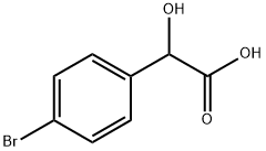 4-ブロモ-α-ヒドロキシベンゼン酢酸 化学構造式