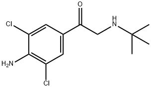 4-AMINO-ALPHA-TERT-BUTYLAMINE-3,5-DICHLOROACETOPHENONE Struktur