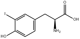 3-碘-L-酪氨酸, 70-78-0, 结构式