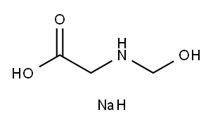 Sodium hydroxymethylglycinate Struktur