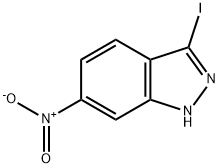 3-ヨード-6-ニトロインダゾール 化学構造式