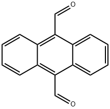 アントラセン-9,10-ジカルボアルデヒド 化学構造式