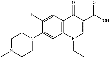 ペフロキサシン 化学構造式