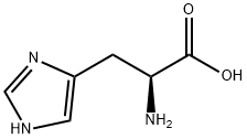 L-ヒスチジン 化学構造式