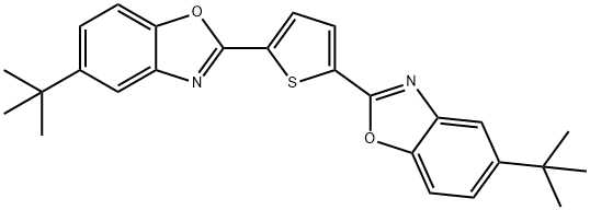 2,5-双(5-叔丁基-2-苯并恶唑基)噻吩, 7128-64-5, 结构式