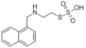 S-beta-N-(1-Methylnaphthyl)aminoethylthiosulfuric acid Structure