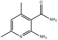 2-AMINO-4,6-DIMETHYL-3-PYRIDINECARBOXAMIDE Structure