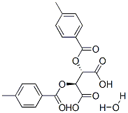 Di-p-toluoyl-D-tartaric acid monohydrate Struktur