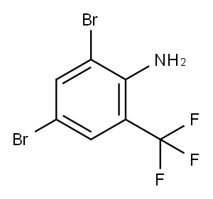 2-氨基-3,5-二溴三氟甲苯, 71757-14-7, 结构式