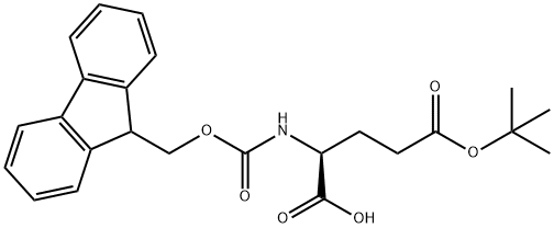 Fmoc-O-叔丁基-L-谷氨酸, 71989-18-9, 结构式
