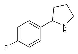 2-(4-Fluorophenyl)-pyrrolidine Structure
