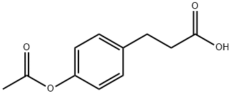 3-(4-乙酰氧基苯基)丙酸, 7249-16-3, 结构式