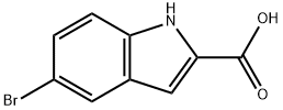 5-溴吲哚-2-羧酸, 7254-19-5, 结构式