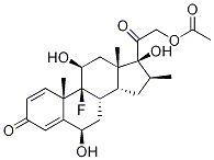 21-O-Acetyl 6β-Hydroxy Dexamethasone Struktur